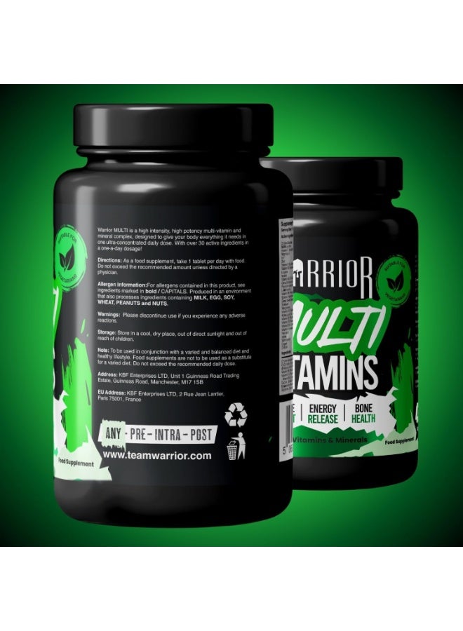 Warrior Multi-Vitamin Comprehensive Formula - 60 Tablets - Image 2