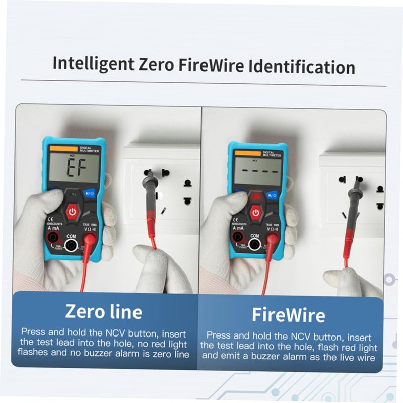 مقياس متعدد رقمي ذو نطاق تلقائي 6000 عدّ دقيق للغاية مع مجسات معزولة - Image 4