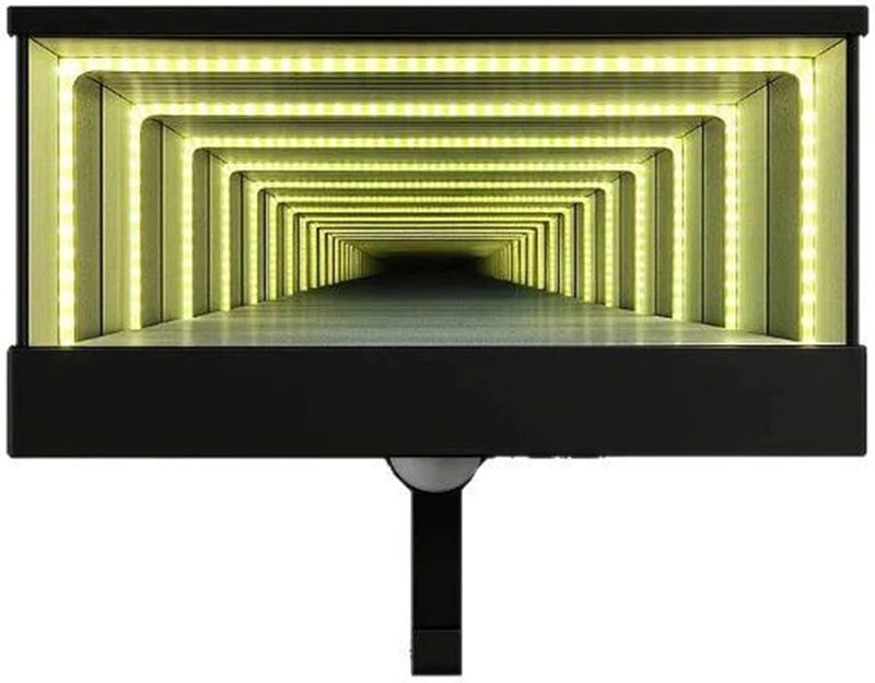 منظم مفاتيح الحائط مع إضاءة LED ووهم المرآة لديكور مدخل المنزل والمطبخ - Image 1