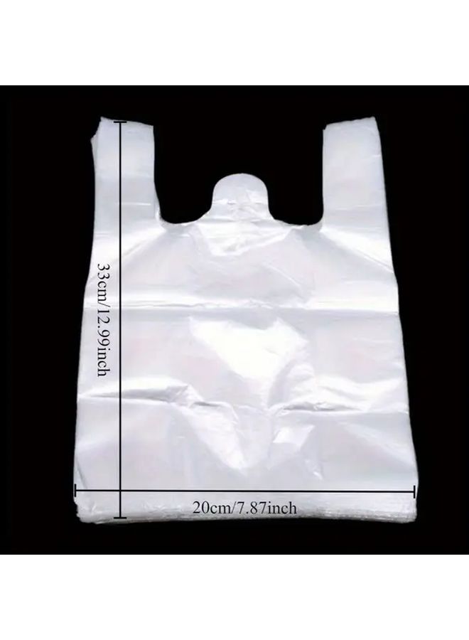 200Pcs Clear Plastic Bags With Handles 7.87x12.99 Inch Durable Leak Proof Grocery Shopping Bags For Produce Storage Daily Use - Image 3