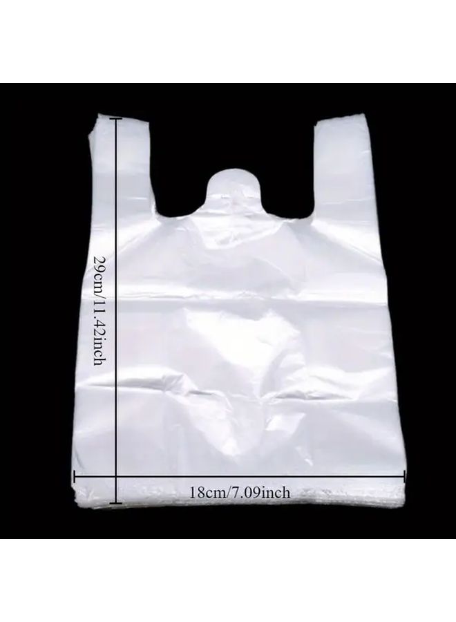 200Pcs Clear Plastic Bags With Handles 7.87x12.99 Inch Durable Leak Proof Grocery Shopping Bags For Produce Storage Daily Use - Image 2