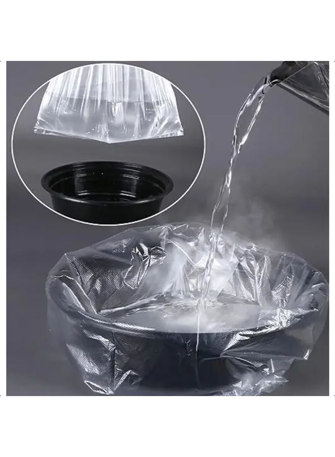 200Pcs Clear Plastic Bags With Handles 7.87x12.99 Inch Durable Leak Proof Grocery Shopping Bags For Produce Storage Daily Use - Image 4