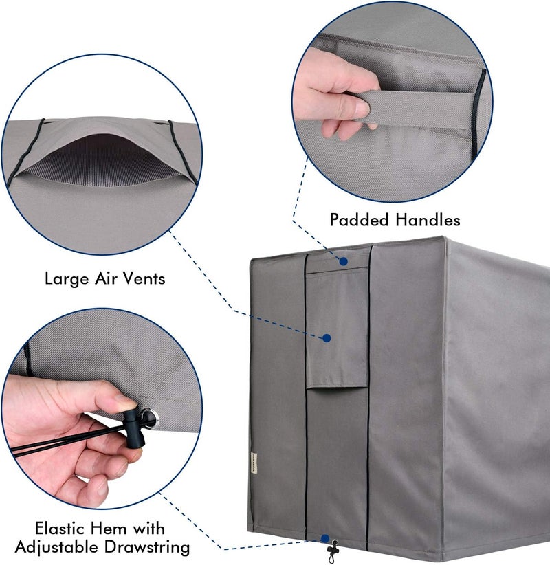 BOLTLINK Air Conditioner Covers for Outside Units, AC Unit Covers Outdoor Fits up to 32 x 32 x 28 inches - Image 3
