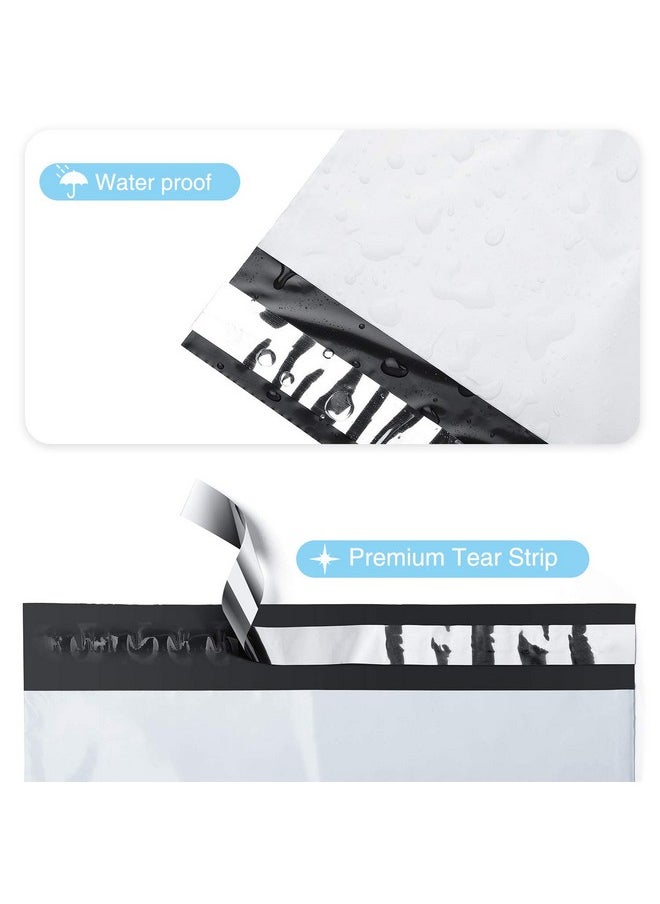Fuxury Fuxury 12x15.5 Inches 100pc White Poly Mailers Shipping Bags for Clothing Mailing & Shipping Self Sealing Envelopes Boutique Custom Bags Enhanced Durability Multipurpose Items Safe Protected  - Image 2