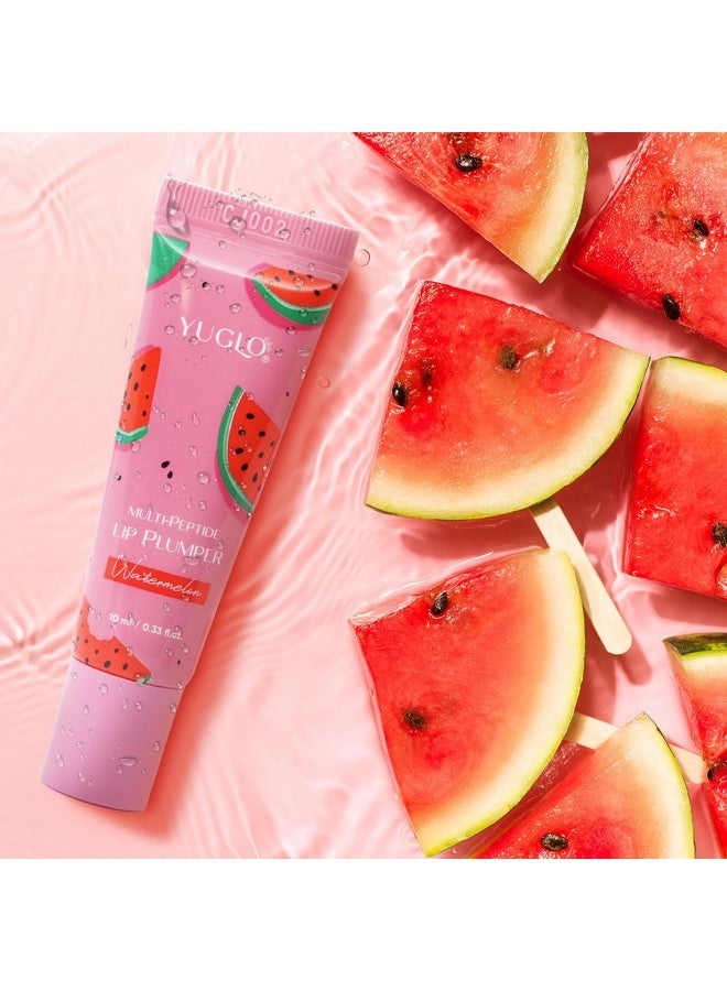 YUGLO Multi-Peptide Infused Lip Plumping Treatment - Lip Gloss For Women with Lip Balm Repair Effect for Smooth, Youthful Lips - Lip Moisturizer to Repair Chapped Lips - Watermelon - Image 5