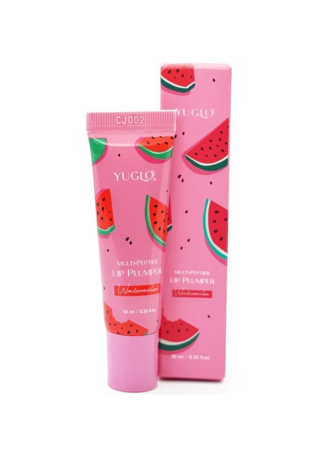 YUGLO Multi-Peptide Infused Lip Plumping Treatment - Lip Gloss For Women with Lip Balm Repair Effect for Smooth, Youthful Lips - Lip Moisturizer to Repair Chapped Lips - Watermelon - Image 1