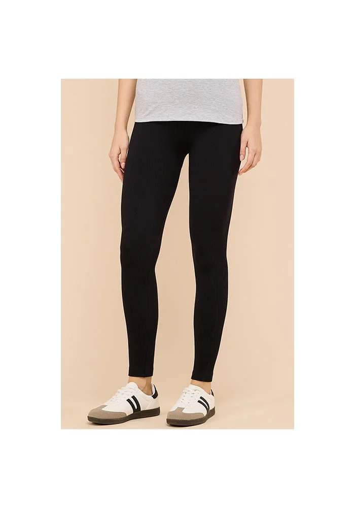 R&b  Solid Leggings with Elastic Waist for Women | Best Price UAE