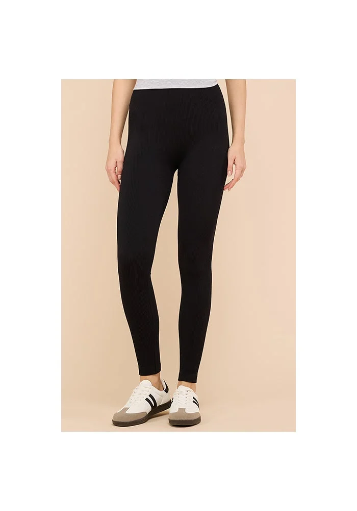 Solid Leggings with Elastic Waist