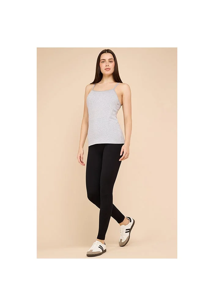 R&b  Solid Leggings with Elastic Waist for Women | Best Price UAE