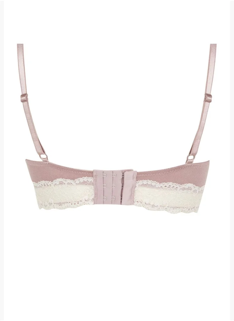 DeFacto Lace Deep V-Neck Bra