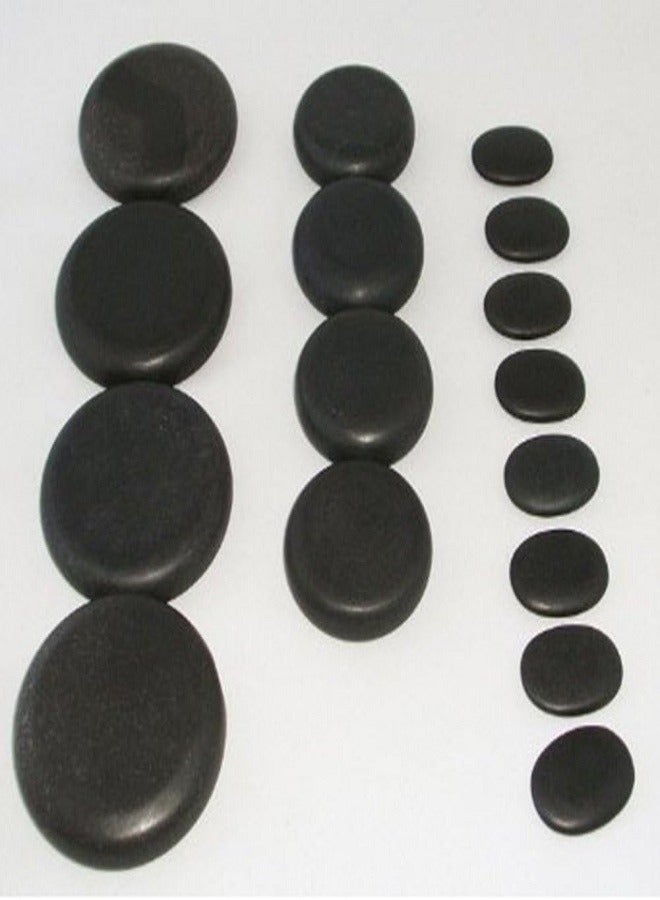 Generic Kendal 16 Pcs Professional Large Massage Stone Set Basalt Hot Rocks Stones 
