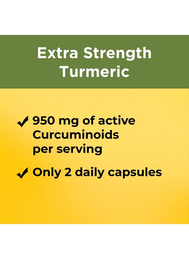 Nature Made Extra Strength Turmeric Curcumin With Black Pepper 1000Mg Turmeric Extract (950Mg Curcuminoids) Per Serving Supports Healthy Inflammation Response 60 Vegetarian Capsules 30 Day Supply  - Image 4