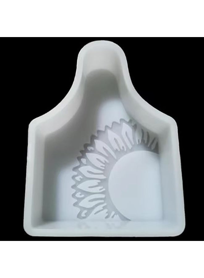 Cross Shield Rainbow Highland Milk Cowboy Hat Heart Aromatherapy Candle Plaster Soap Mold Wax Drop Glue Silicone Mold-Color:Style 5 - Image 1