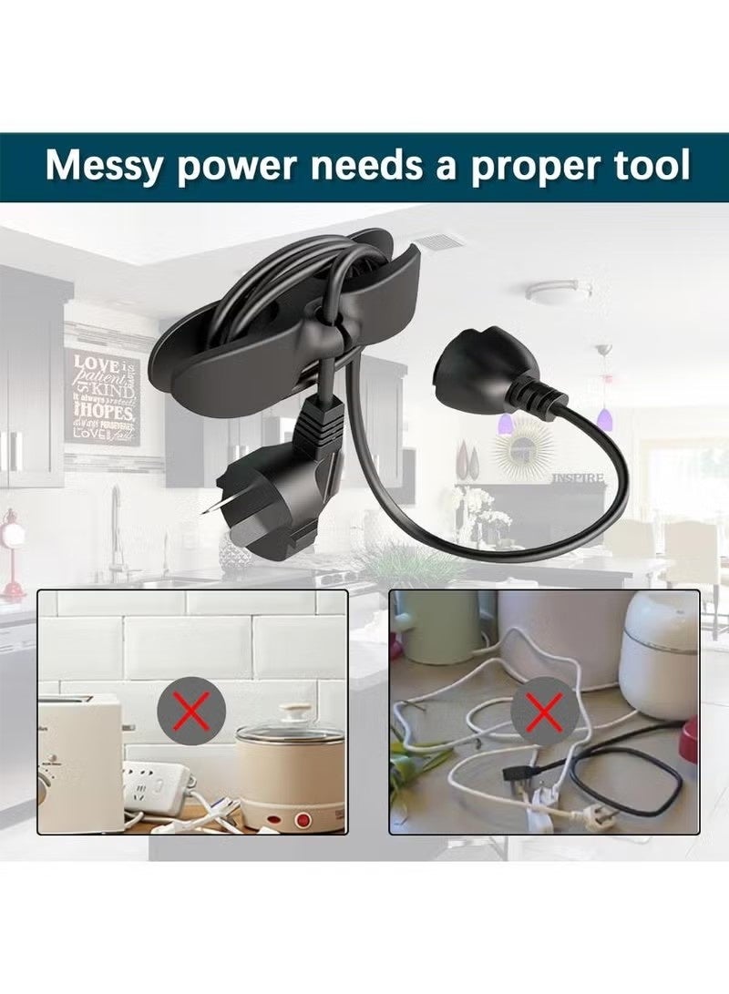 6 Pcs Cord Organizer for Appliances,Cord Keeper Cord Wrapper Cord Winder for All Appliances Air Fryer, Coffee Maker, Blender, Pressure Cooker,Toaster - Image 3