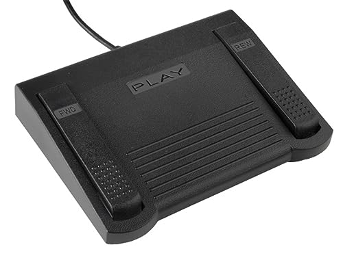 ECS Express Scribe Transcription Foot Pedal ECS-FPAE – For Free & Paid Software on Windows & Mac – Not for Case Catalyst or Other Transcription Programs - Image 2
