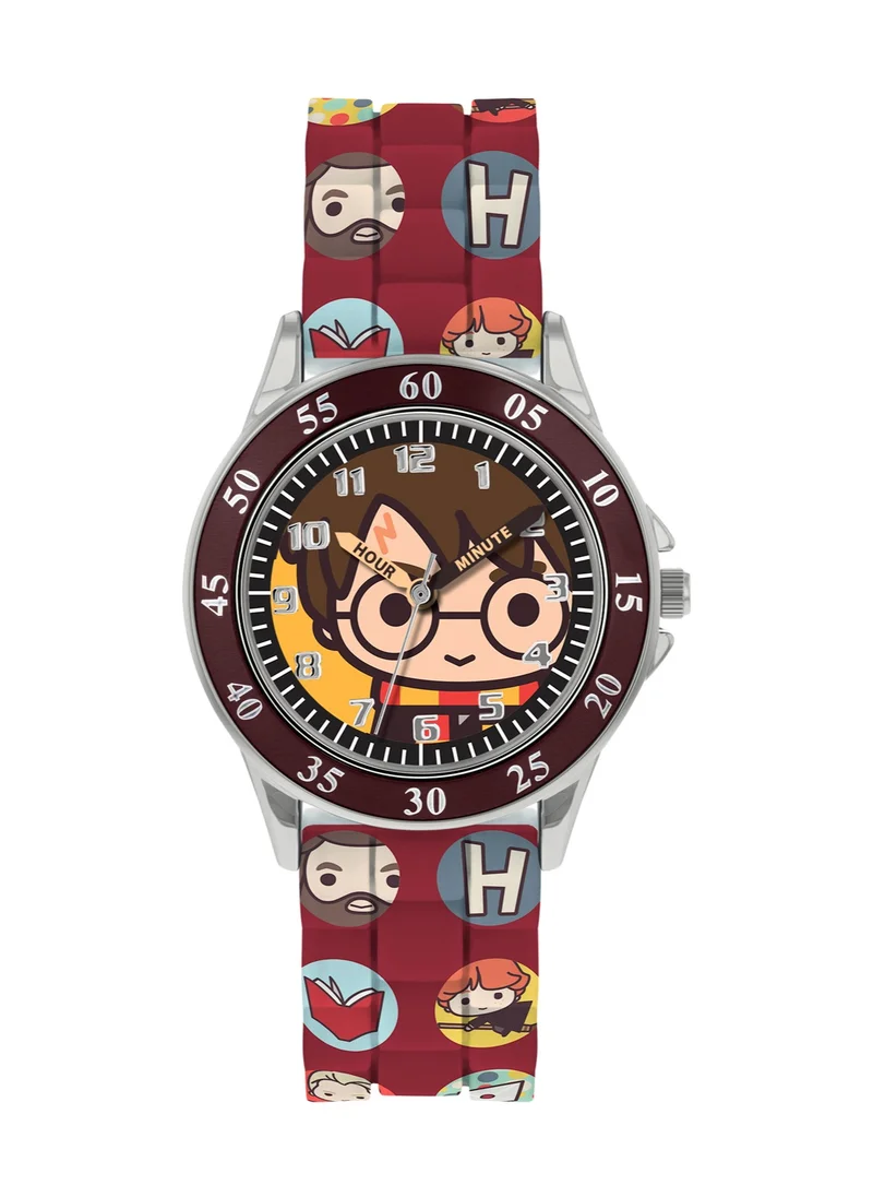 Harry Potter Warner Brothers Harry Potter Brown Printed Time Teacher Strap Watch - HP9049