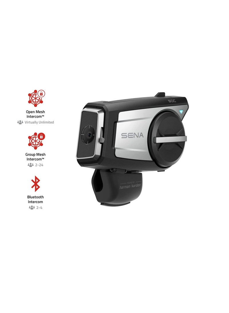 Sena Sena Adult 50C Motorcycle Communication 4K Camera System, Black  - Image 3
