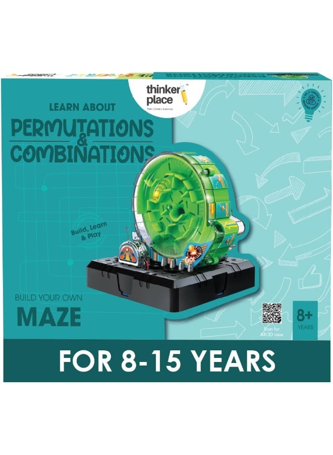 ThinkerPlace Spiral Running Maze DIY Kit | Build, Learn & Play | STEM Toy for Kids Age 8+ | Explore Permutations & Combinations with AR Experience | Fun Educational Game - Image 1