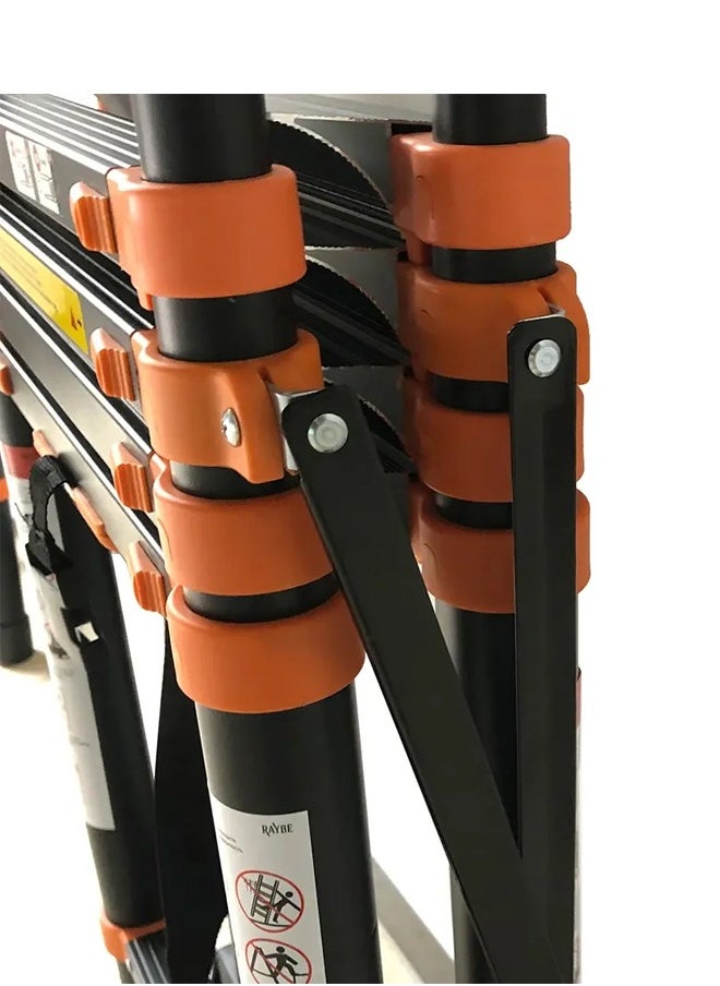 Imported Telescopic Carbon Steel ladder interlocking adjustable–2.7 meters long, multi-sided ladder steps on both sides /YT-CTA270