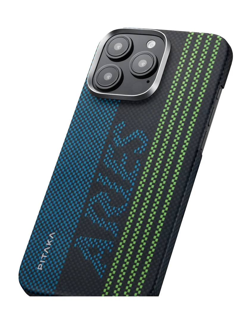 بيتاكا جراب MagSafe لهاتف iPhone 16 Pro من Aries Tactile Woven Cover / متوافق مع الشحن اللاسلكي / غطاء خلفي خفيف الوزن ونحيف - بطاقة إئتمان