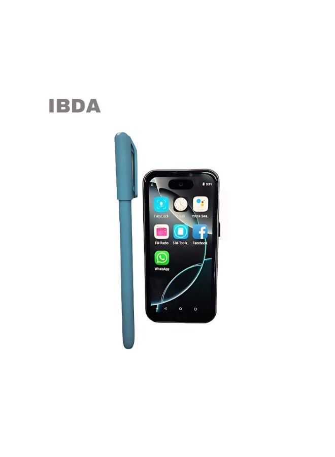IBDA 17 Pro Mini Small Mobile Phone, 4-inch AMOLED screen with brand logo, Android smartphone the size of a finger, dual SIM, pocket-sized phone, backup phone - Image 3