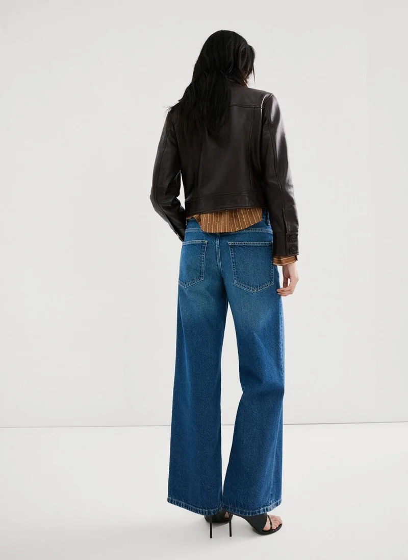 مانجو Mid-rise straight jeans