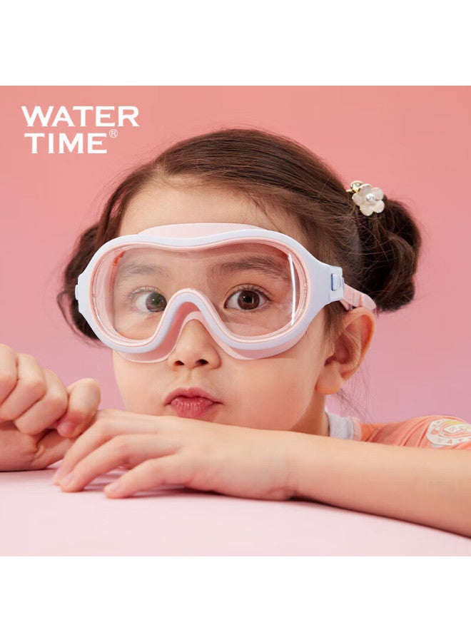 Watertime/shuichuan Children's Large Frame Swimming Goggles For Girls And Boys, Waterproof Anti-fog High-definition Swimming Gl Professional Equipment Summer Pink - Image 2