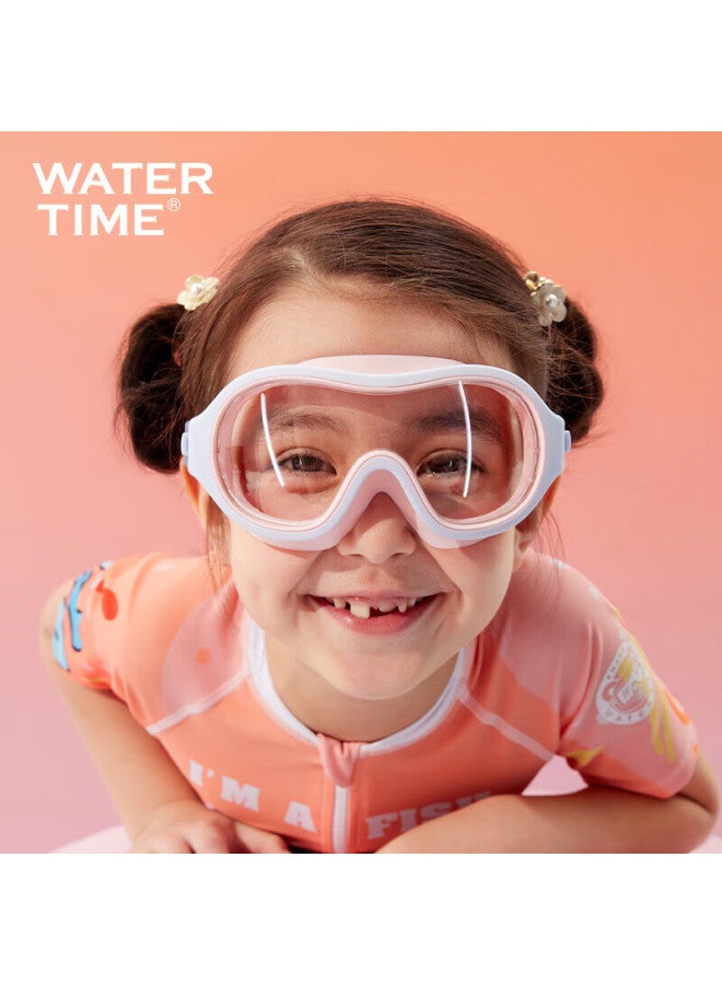 Watertime/shuichuan Children's Large Frame Swimming Goggles For Girls And Boys, Waterproof Anti-fog High-definition Swimming Gl Professional Equipment Summer Pink - Image 3