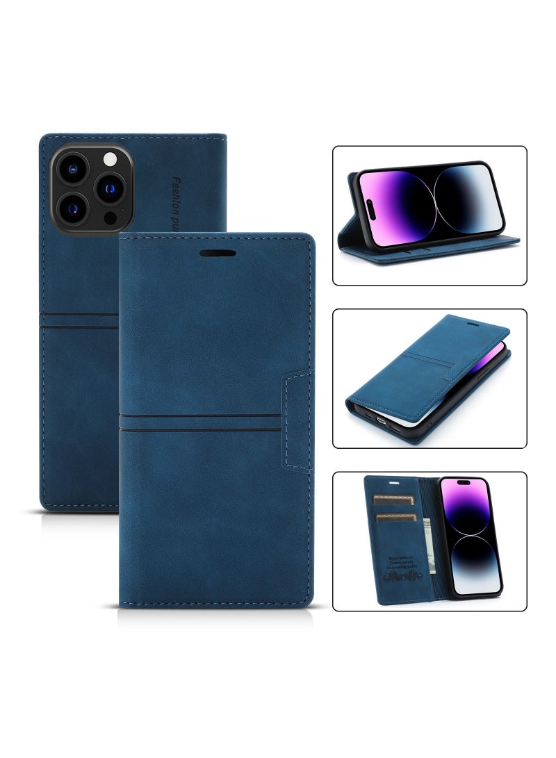 Suteni Flip Cover Leather Protective Hidden Card Slots Phone Case for iPhone - Image 3
