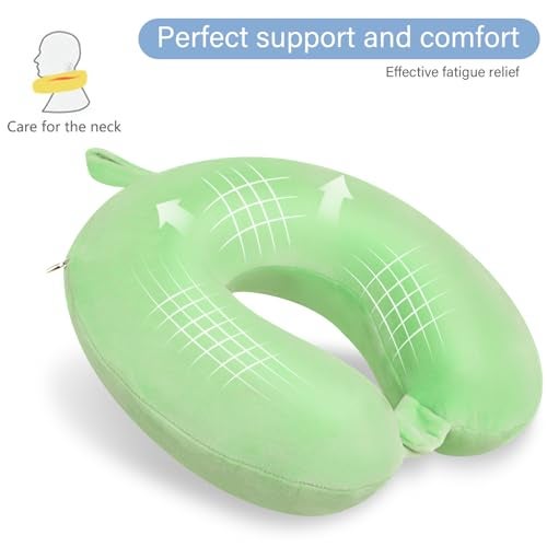 Gosider Neck Pillows for Travel Comfortable Travel Neck Pillow U Shape Memory Foam Support Neck and Head Portable Neck Travel Pillow Suitable for Airplane Trains Car Travelings - Image 4