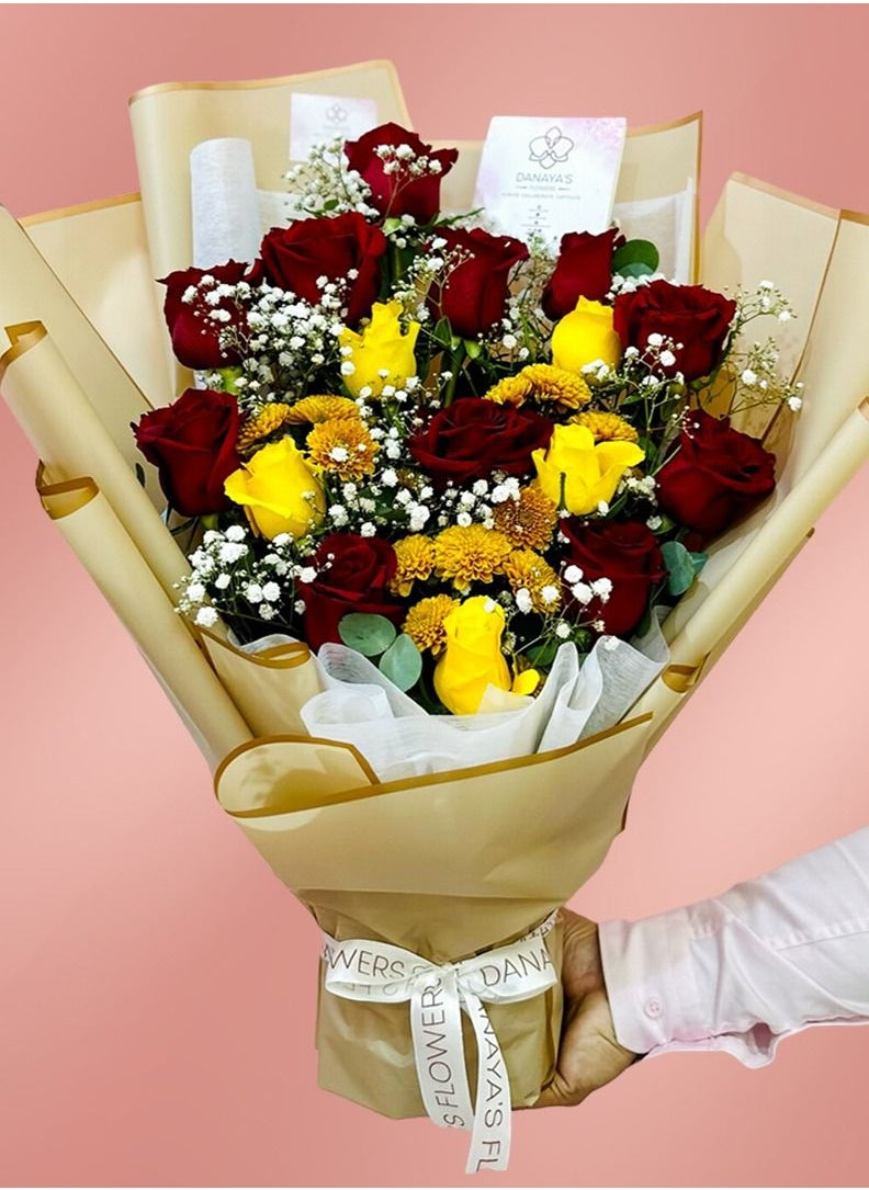 Danaya's Flowers - Customized Flower Bouquet - Basic (Gold) 22 - Image 1