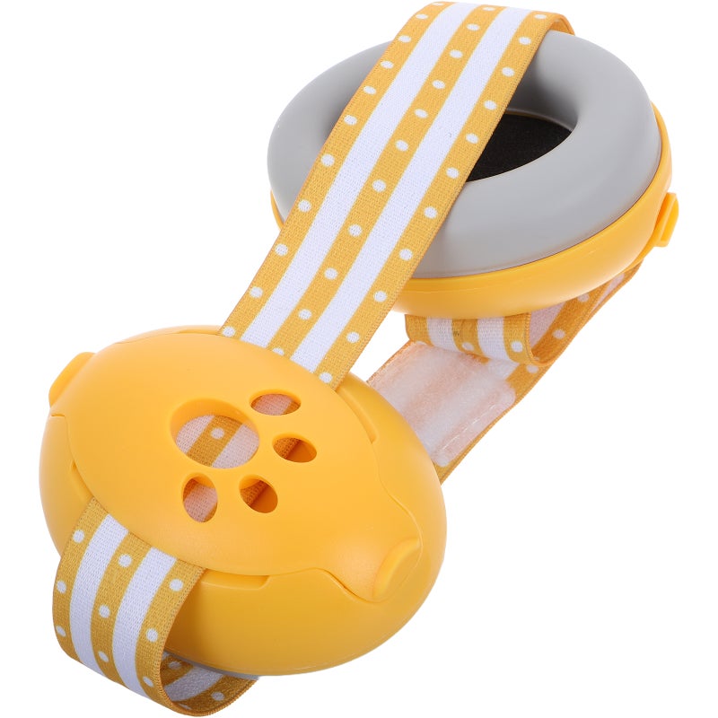 2pcs Baby Ear Muffs Noise Adjustable Infant Headphones For Noise Reduction Toddler Ear For Sleep And Travel Soft And Comfortable Yellow - Image 4