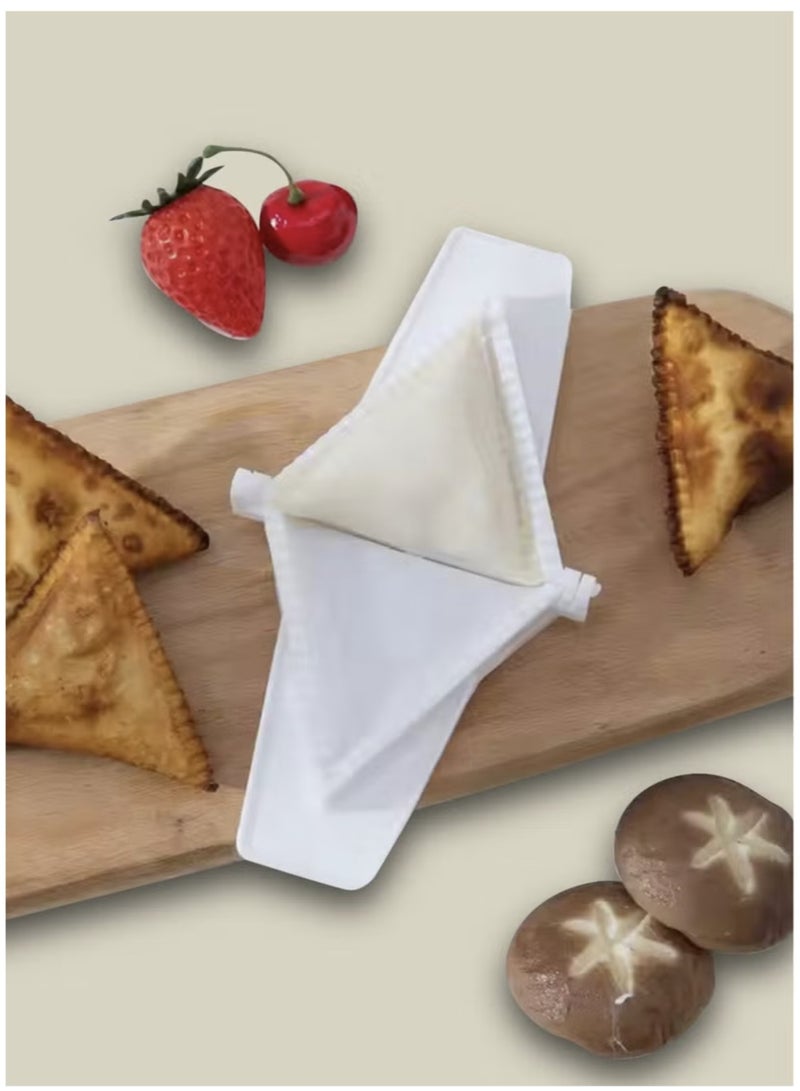 ال واي مجموعة صانعة الزلابية 3 قطع - صانعة السمبوسة سهلة الاستخدام باللون الأبيض - Image 5