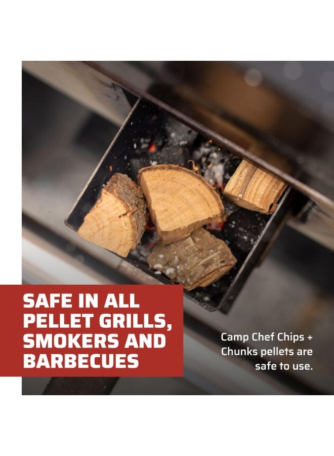 Camp Chef Premium Hardwood Chips - Wood Chips for Smoking & Outdoor Grilling - Compatible with Pellet Grills, Smokers & Barbecues - Made in The USA - Cherry, 192 cu in  - Image 2