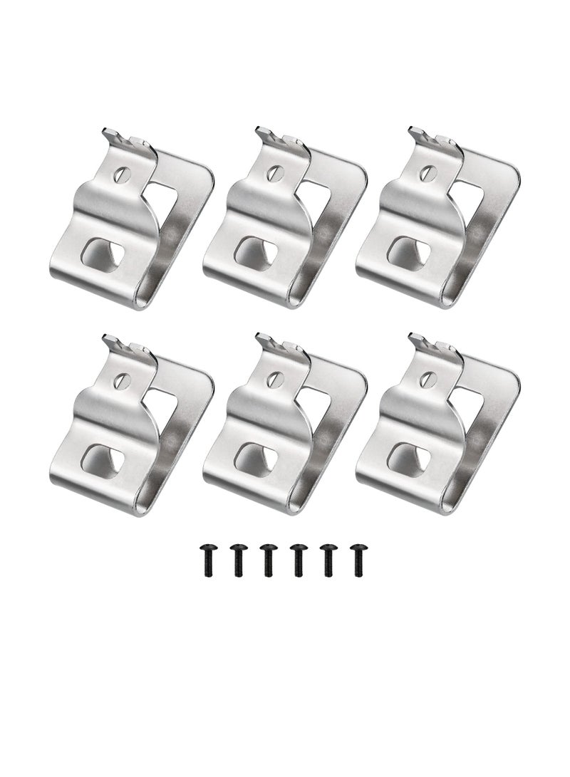 SYOSI مشابك حزام لأدوات الطاقة Dewalt 20V، 12 قطعة من مشابك أدوات الحفر المصنوعة من الفولاذ المقاوم للصدأ 304 مع براغي لـ N268241 لأدوات الطاقة 20V DCD980 DCD985 DCD980L2 DCD985L2 RFA1116 - Image 1