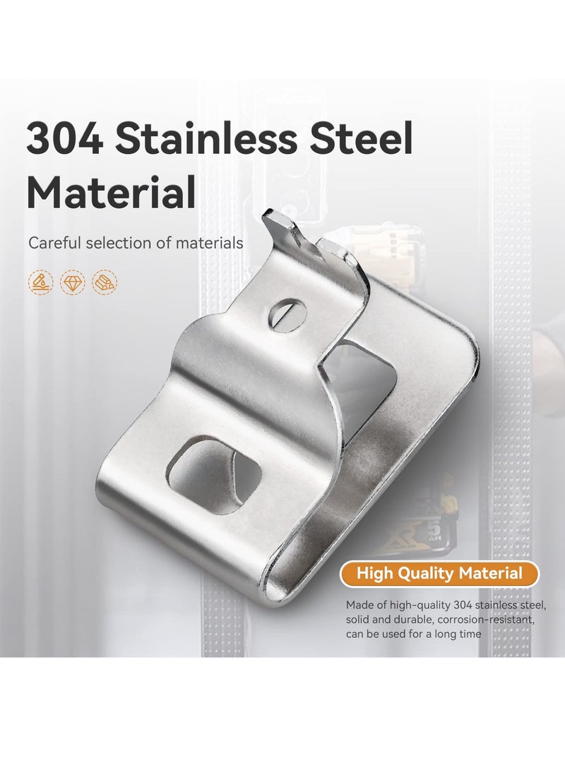 SYOSI مشابك حزام لأدوات الطاقة Dewalt 20V، 12 قطعة من مشابك أدوات الحفر المصنوعة من الفولاذ المقاوم للصدأ 304 مع براغي لـ N268241 لأدوات الطاقة 20V DCD980 DCD985 DCD980L2 DCD985L2 RFA1116 - Image 3