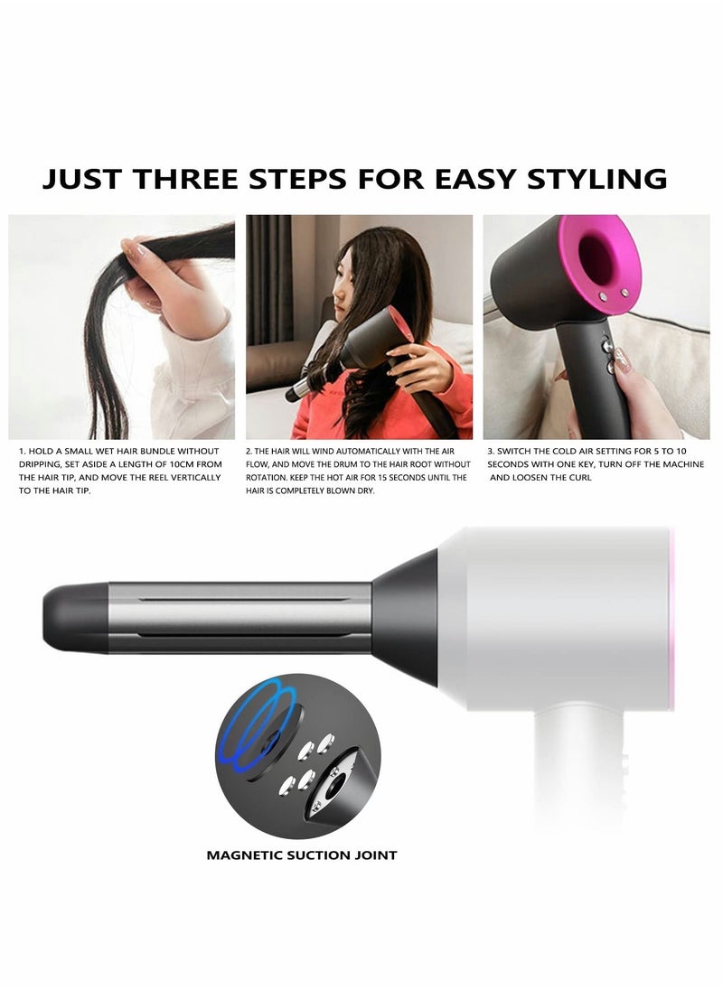 Y&D Suitable for Dyson Supersonic Hair Dryer Curlers with Effect self-Curling, Compatible HD01 HD02 HD03 HD04 HD08 Models self-Curling (Left-Handed)  - Image 3