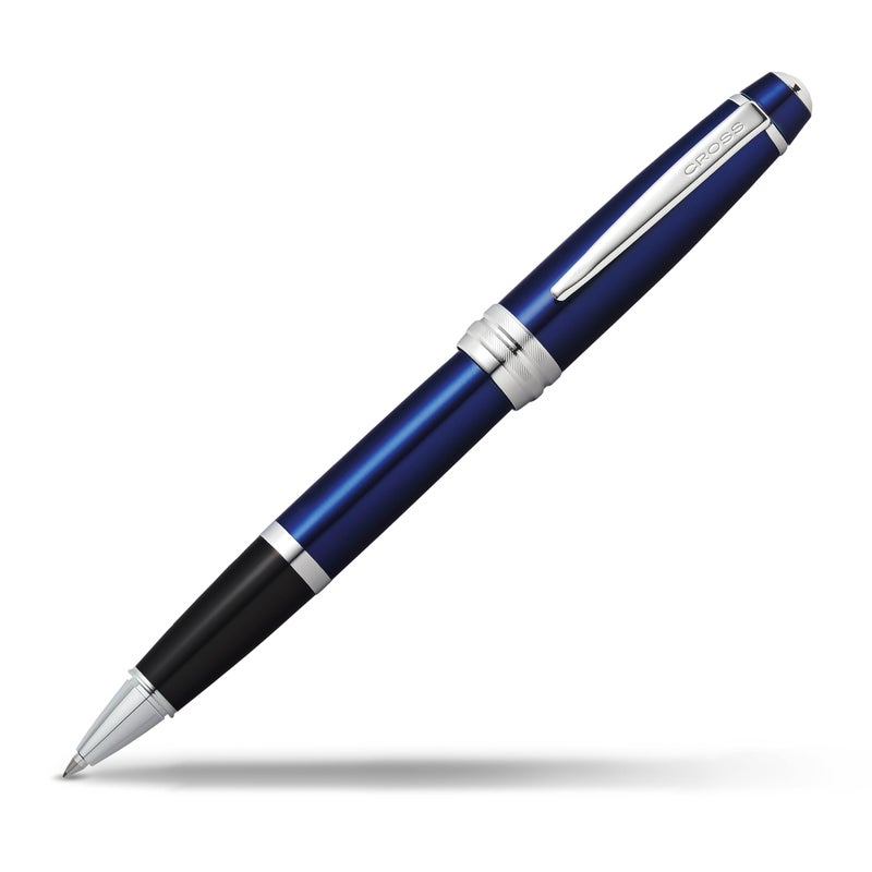 Cross Bailey Refillable Rollerball Pen Presented in a Premium Gift Box - Medium Point, Black Ink, Blue - Image 1