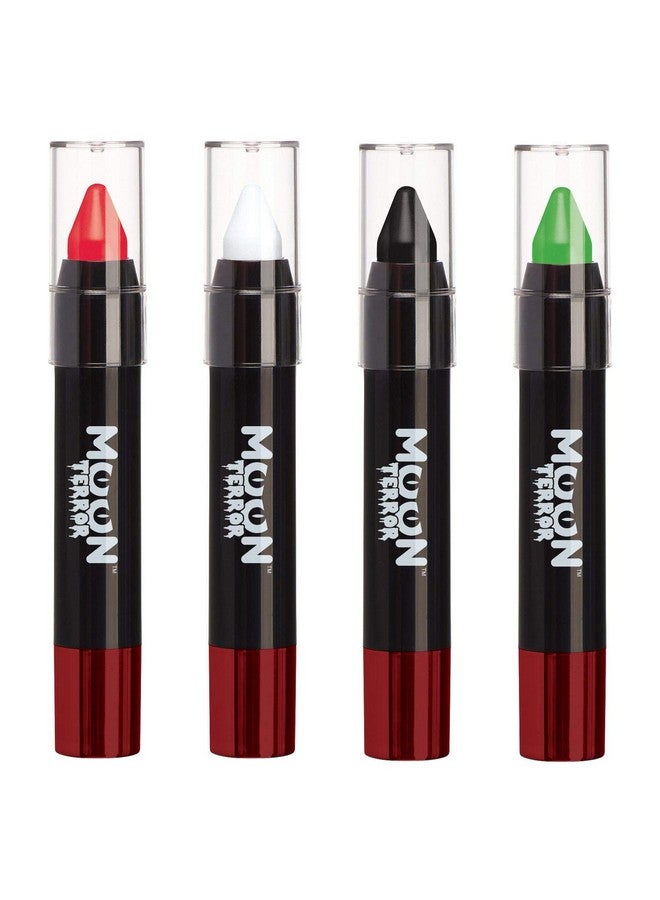 Moon Terror Halloween Face Paint Stick Body Crayon By Moon Terror Sfx Make Up Set Of 4 Special Effects Make Up 0.12Oz - Image 1