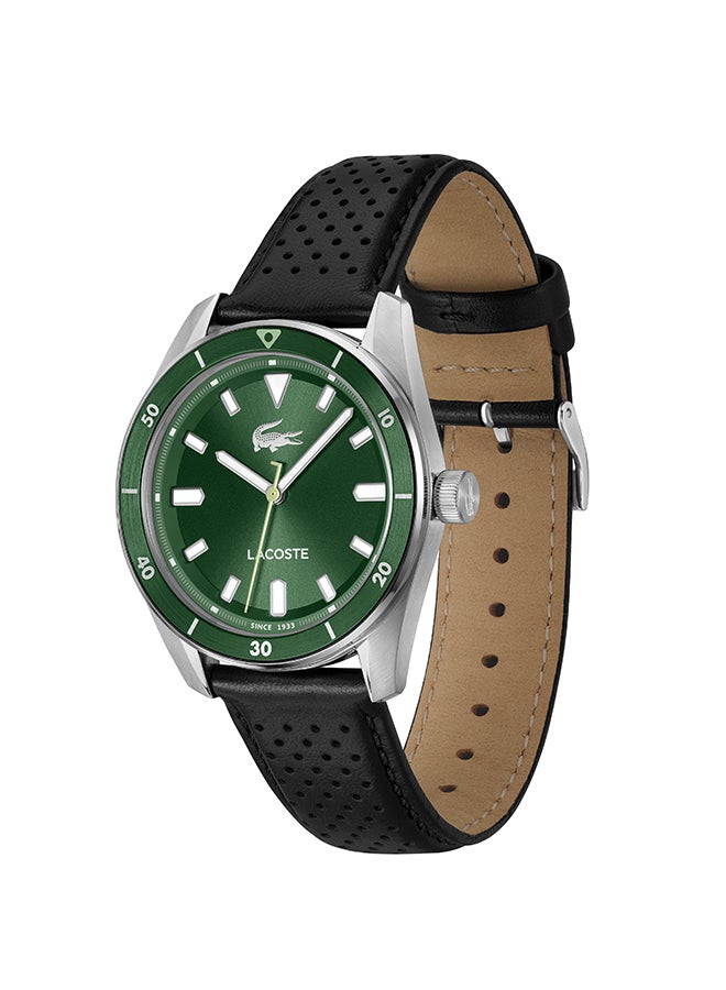LACOSTE ROUND ANALOG MEN'S GREEN CASE WATCH - 2011423 - Image 2