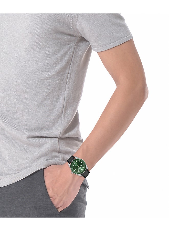 LACOSTE ROUND ANALOG MEN'S GREEN CASE WATCH - 2011423 - Image 5