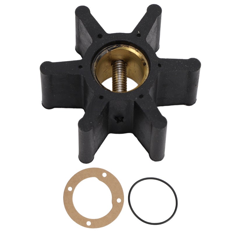Water Pump Impeller 6 Blade Rubber - Long Lasting Durability Boat Motor Impeller Replacement Kit for Engine Cooling - Image 1