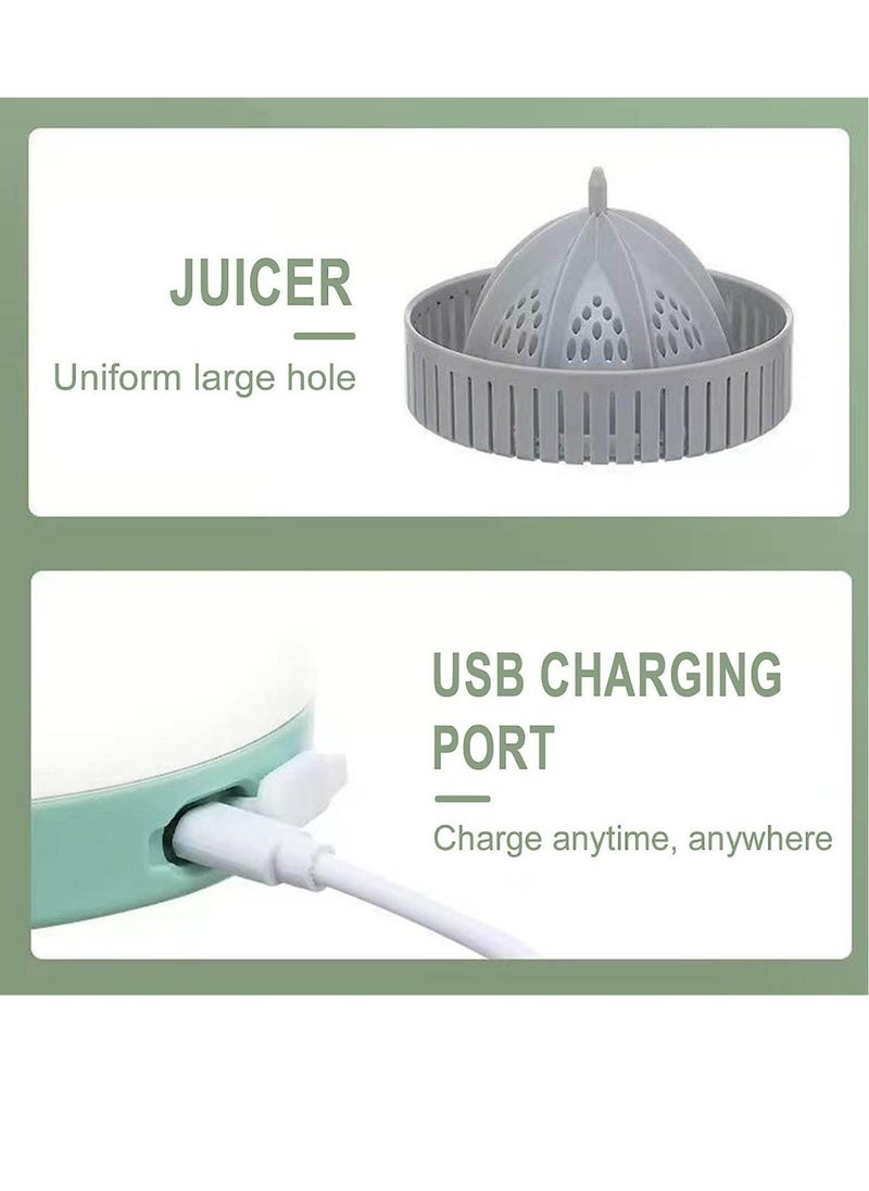 Citrus Juicer, Electric Orange Squeezer with Powerful Motor and USB Charging Cable, Juicer Extractor, Lime Juicer, Suitable for Orange, Citrus, Apple, Grapefruit and Pear