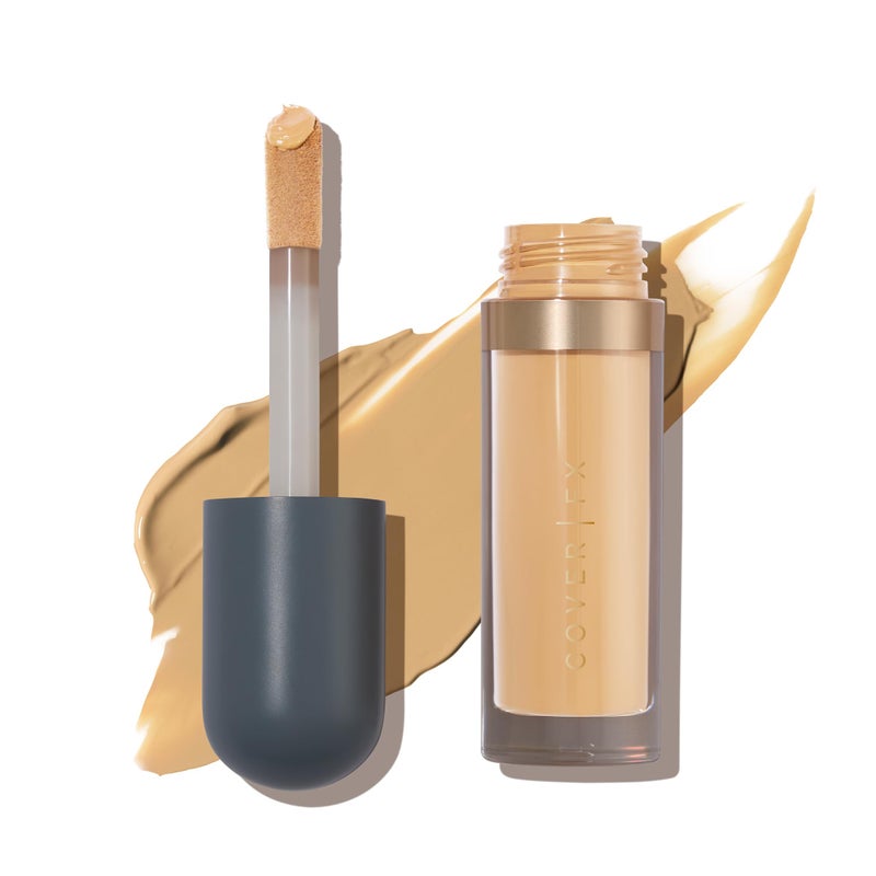 COVER FX Skin Discovered Longwear Full Coverage Concealer  Buildable CreaseResistant High Coverage Formula Conceals Corrects and Brightens  M4Medium to Tan Golden Neutral Undertone
