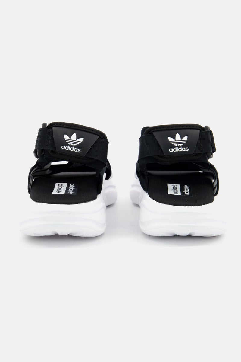 adidas Originals Women Wide Magmur Walking Velcro Sandal, Black/White  - Image 2