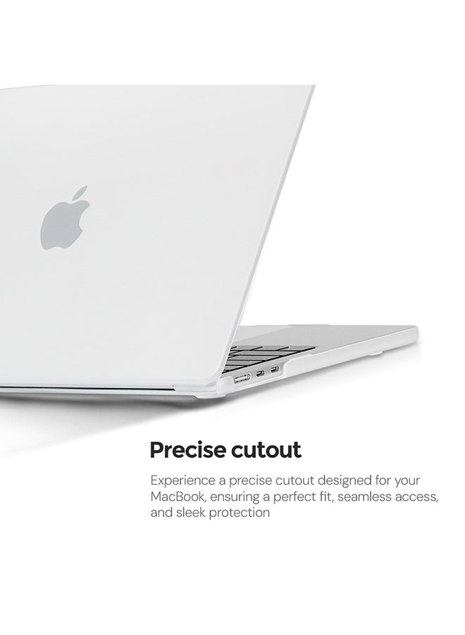 O Ozone Matte Case Compatible with MacBook Pro 14 inch (A2442, A2779, A2918, A2992) 2021 (A3112, A3185, A3401) M4 2024 (A3434) M5 – Hard Shell Case with Keyboard Cover & Screen Protector, White - Image 4