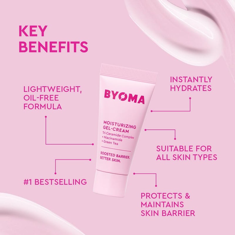 BYOMA Star Power Duo (2-Piece Kit) - Skincare Gift Set with Hydrating Serum 15mL & Moisturizing Gel Cream 15mL - Skin Barrier Repair Face Serum & Moisturizer - Image 5