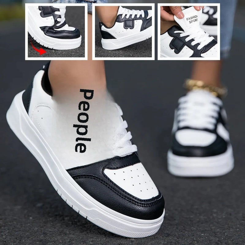 Sneakers for Couples, Breathable White Shoes, Korean Style Versatile Shoes, Casual Sports Shoes for Couples, Thick and Comfortable Thick Soles - Image 2