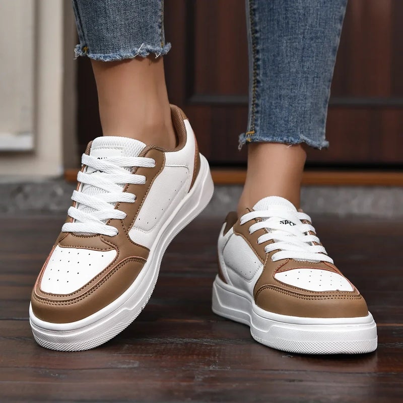 Sneakers for Couples, Breathable White Shoes, Korean Style Versatile Shoes, Casual Sports Shoes for Couples, Thick and Comfortable Thick Soles - Image 4