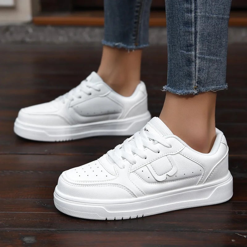 Sneakers for Couples, Breathable White Shoes, Korean Style Versatile Shoes, Casual Sports Shoes for Couples, Thick and Comfortable Thick Soles - Image 5